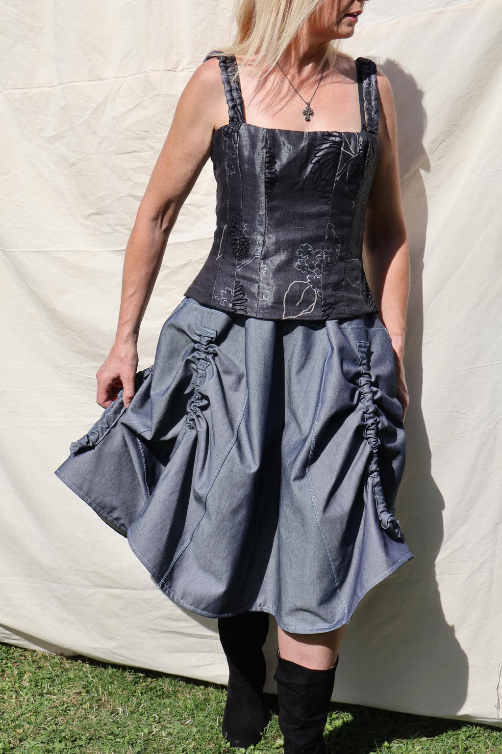 Corset Top — Graphite